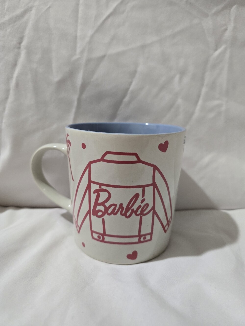 NWOT Zak! Barbie Ceramic Mug W/ Blue Interior